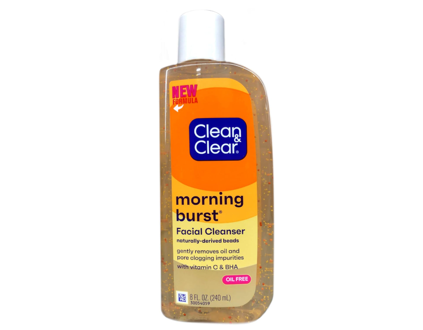 Clean & Clear Morning Burst Oil-Free Facial Cleanser with Brightening Vitamin C, Ginseng, and Gentle Daily Brightening Face Wash for All Skin Types, Hypoallergenic, 8 fl. oz - 3 Pack
