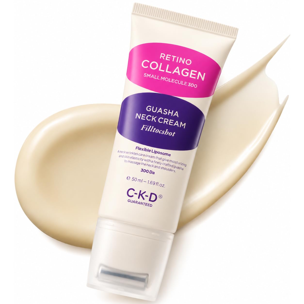 Gua Sha Neck Cream - Advanced Tightening & Firming Moisturizer for Deep Wrinkles & Turkey Neck | 1.69 fl oz