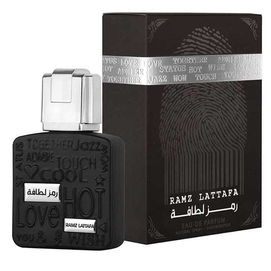Ramz Lattafa Silver for EDP - Eau De Parfum 30ML (1.1oz) | Elegant Blend with Heliotrope, and Tonka Beans | Everyday Essential | by Lattafa