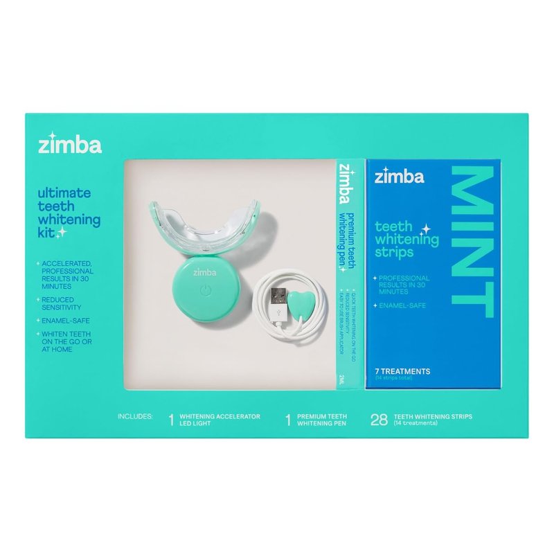NEW Zimba Whitening On-the-go Kit | Cordless LED Accelerator Light and Whitening Pen