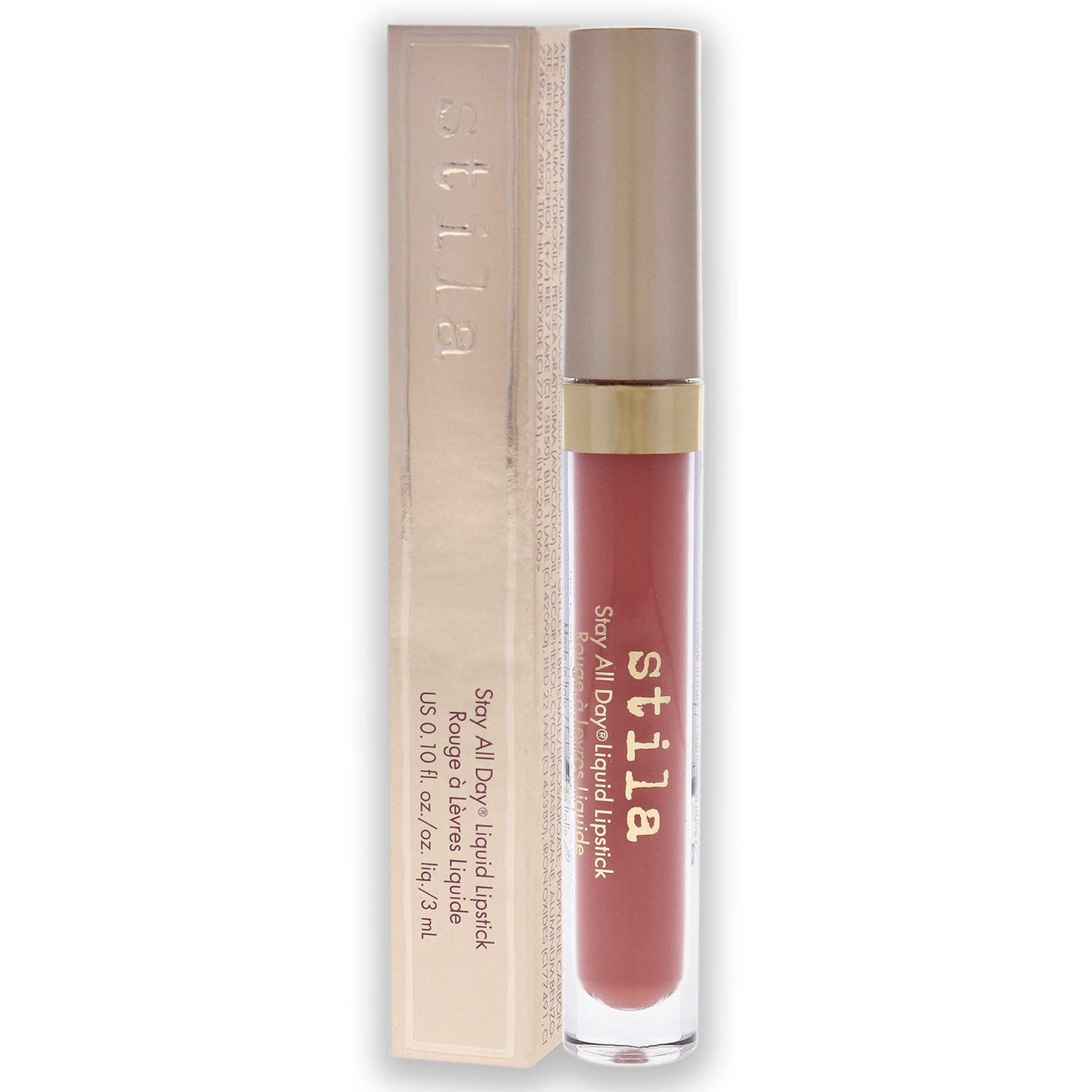 stila Stay All Day® Liquid Lipstick, Matte | Long-Lasting Color Wear, No Transfer or Bleed | Hydrating & Lightweight with vitamin E & Avocado Oil for Soft Lips | Romanza,H18 .10 Fl. Oz.