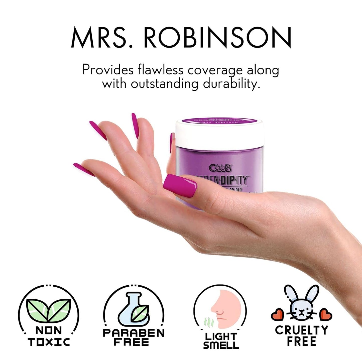 Color Club Dip Color Powder - Mrs. Robinson Serendipity Neon | 2 Ounces