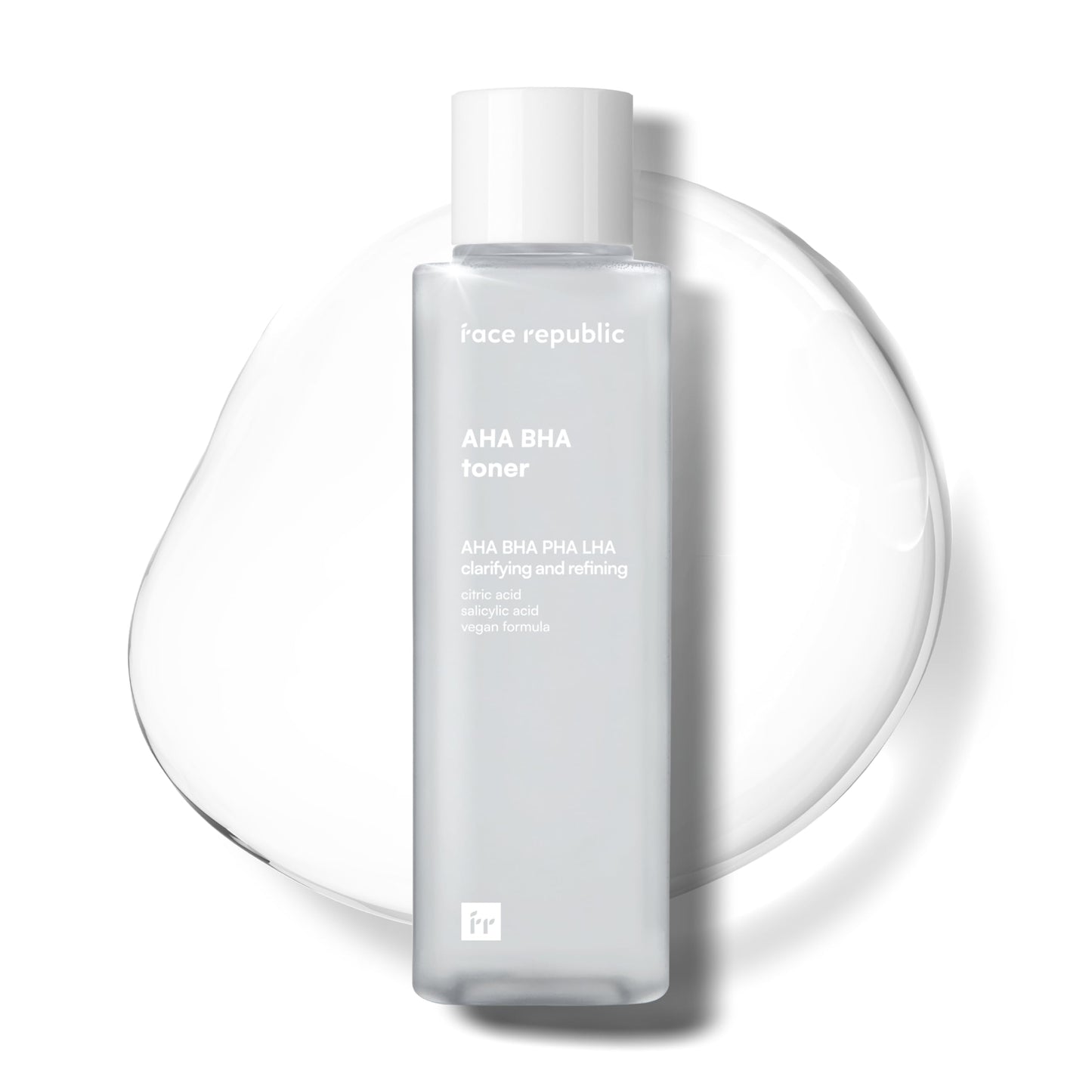 Face Republic AHA/BHA Toner 160ml 5.41 fl oz | Clarifying, Refining, Hydrating | Pore Care, Gentle Exfoliation | AHA BHA PHA LHA | for Oily, Sensitive Skin | Alcohol-Free | Vegan Korean Skincare