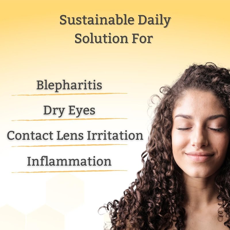 TearRestore NeutraWipe Eco Manuka Honey Eyelid Wipes | Ultra-Soft Biodegradable Eyelash Cleanser For Blepharitis & Dry, Itchy, Swollen, Irritated Eyes (30 Count)