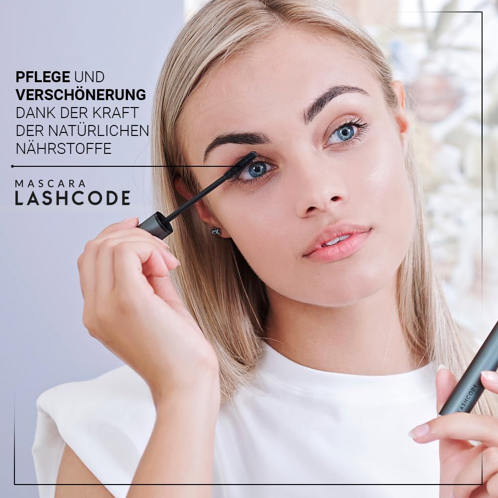 Eyelash Mascara 10ml - Extend & Thicken Lashes with Baicalein, Arginine & Germ Extracts | Volumizing Formula