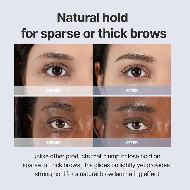 Laminating Eyebrow Clear Gel - Easy Shaping, Long-Lasting & Smudge-Free | Vegan, 0.1 fl oz