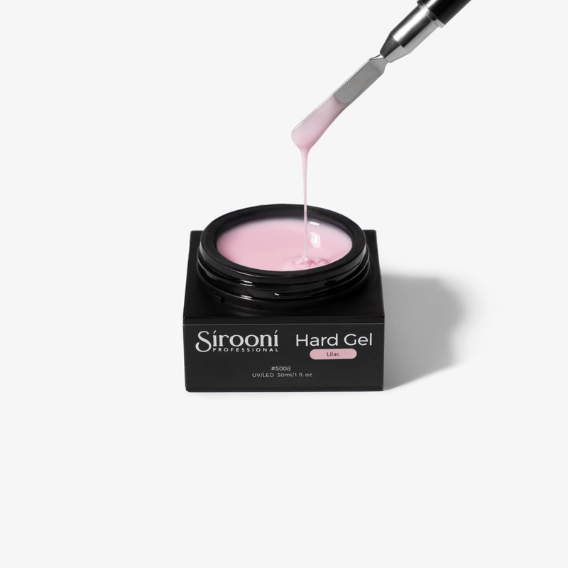 Sirooni Hard Gel for Nails – 30ml Builder Gel for Extensions, Strengthening, and Sculpting, Durable UV/LED Nail Gel for Salon and DIY Use (Lilac, Short)