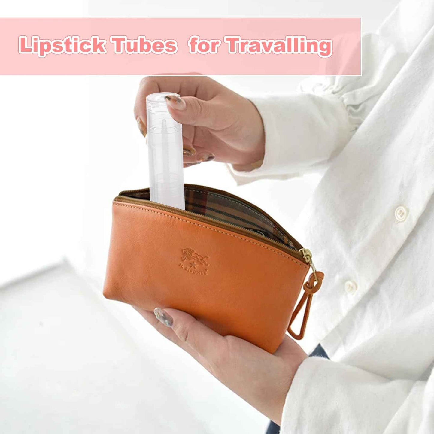 ACXFOND 100Pcs Twist-up Lip Balm Tubes with Filling Tray and Spatula, 5.5ml (3/16 Oz) Empty Plastic Lip Gloss Balm Containers for DIY Homemade Lipsticks, Chapsticks and Homemade Solid Perfume