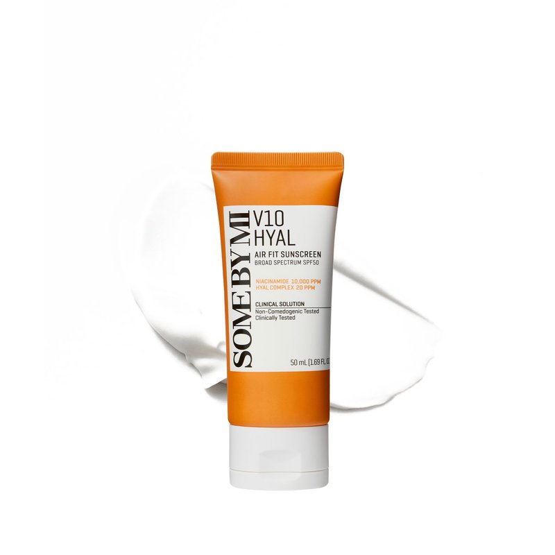 SOME BY MI V10 Hyal Air Fit Sunscreen SPF 50 – 1.69oz, 50ml – Korean Centella Sunscreen for Face with UV Protection – Non-Greasy, No White Cast, No Eye Irritation for Sensitive Skin – Korean Skin Care