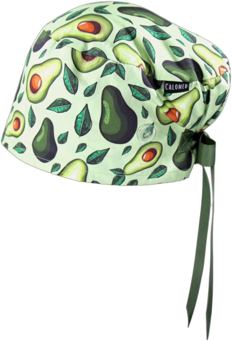 Stylish Euro Style Scrub Cap for Women & Men - Ribbon Ties & Buttons | Perfect Head Cover for Long or Short Hair