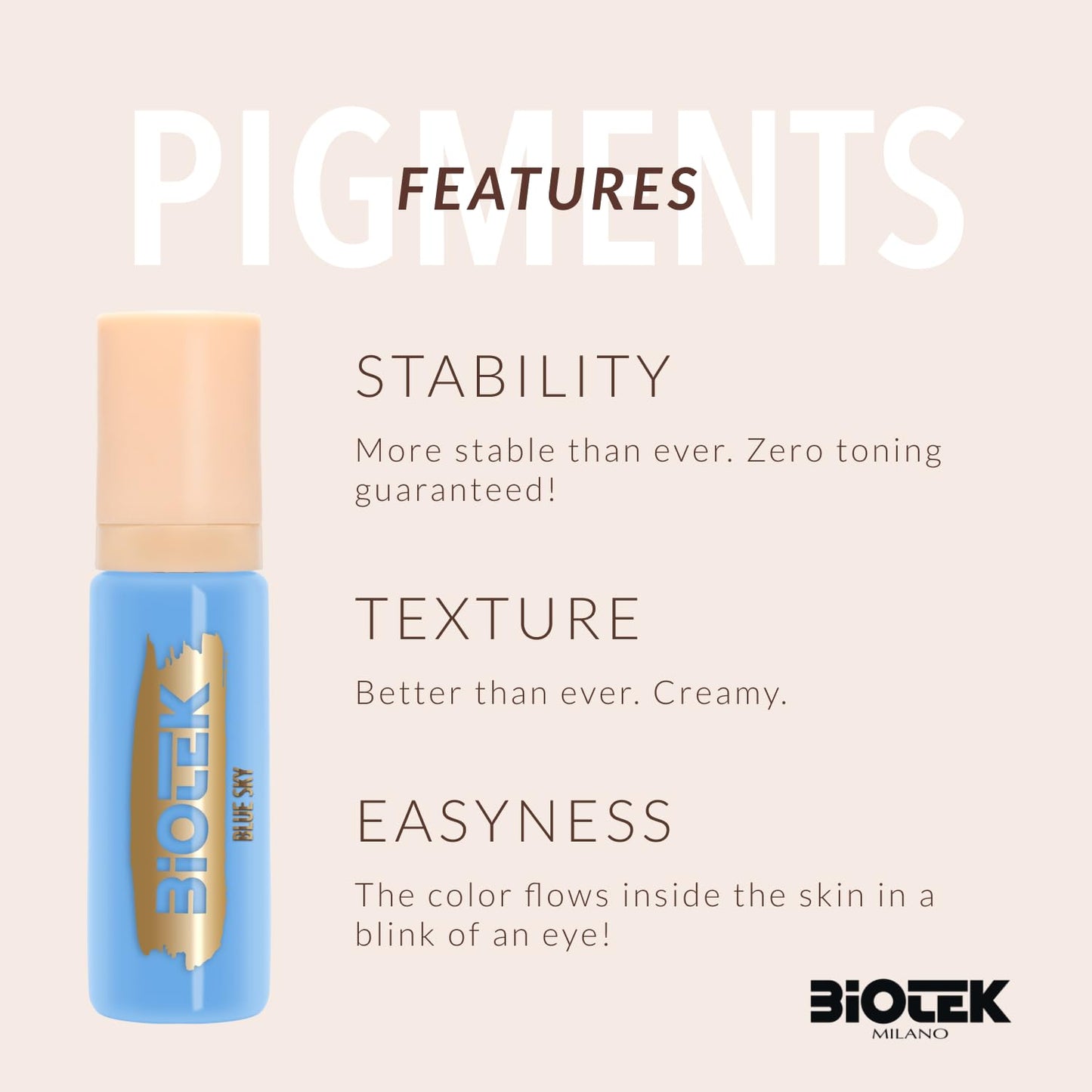 Eyes Pigment for Permanent Makeup - Warm Brown Color for Eyes and Eyeliner - Made in Italy - Warm Brown 0,61 fl.oz.