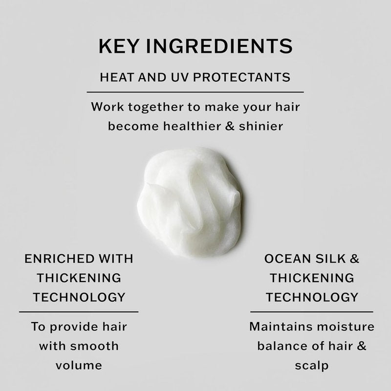 SACHAJUAN Thickening Hair Conditioner - Volumizing & UV Protection, Paraben-Free, Smooth Shine 8.4 oz
