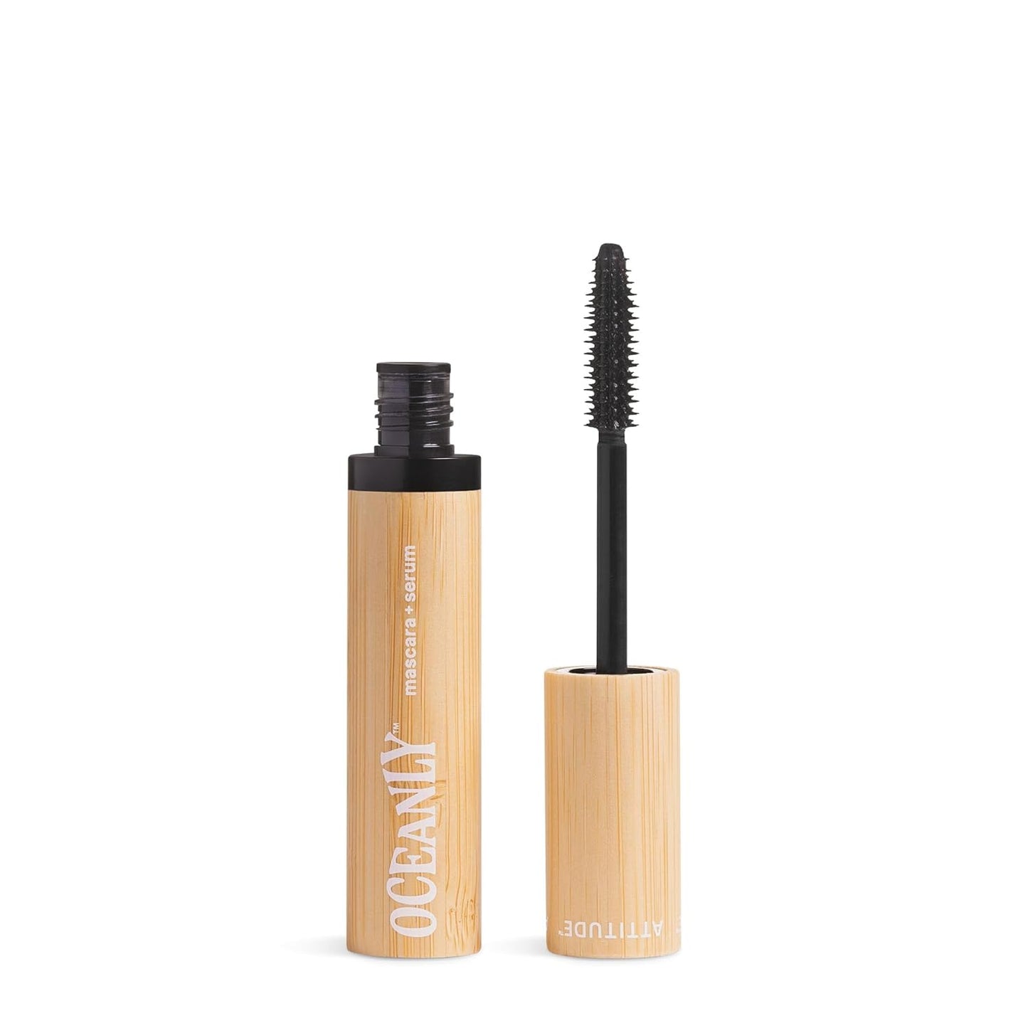 Oceanly Serum Infused Mascara - EWG Verified Vegan Lash Serum for Length & Volume | Black, 0.24 Oz