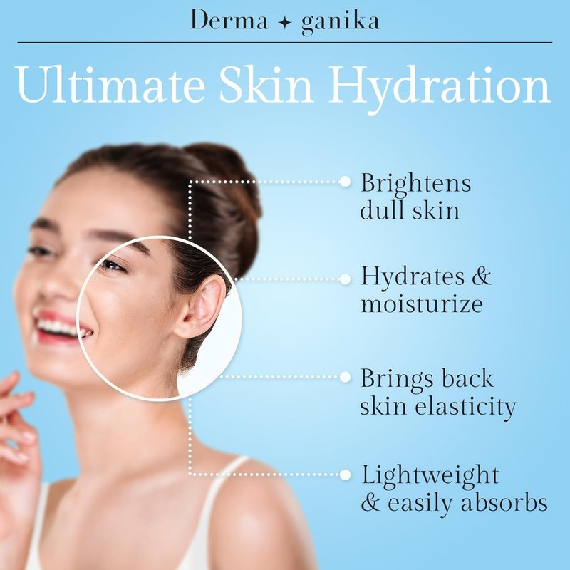 Hyaluronic Acid Serum for Face & Neck - Ultra-Hydrating Anti-Aging Formula with Aloe Vera | Softens & Brightens Dry Skin (Pack of 2)