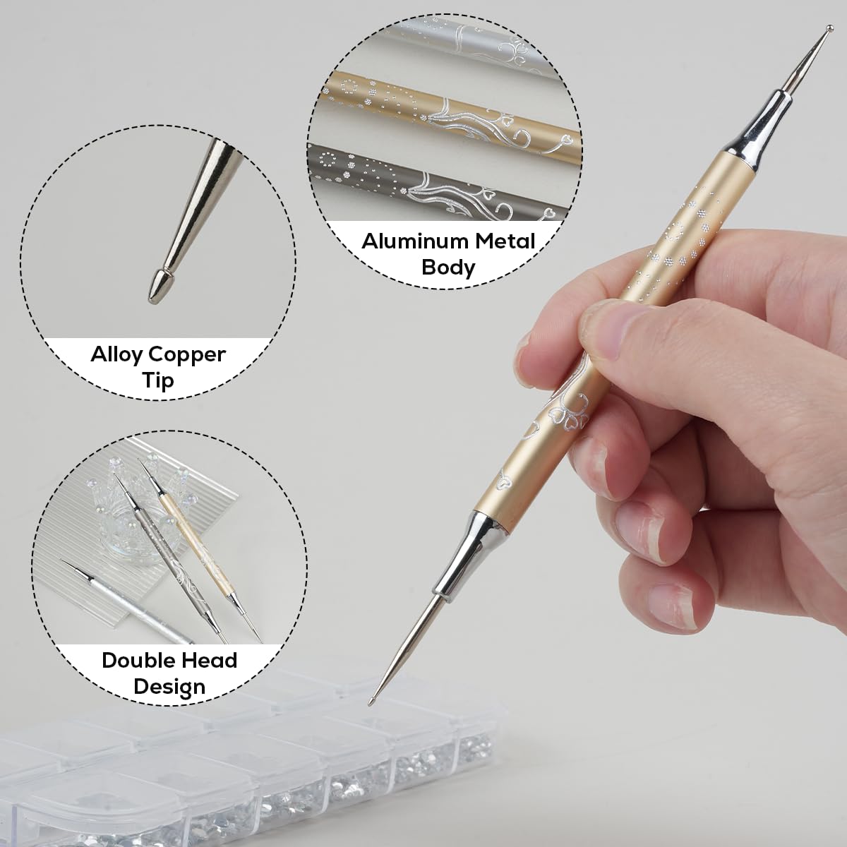 YIHUALE Nail Art Design Pen Painting Tools - DIY Manicure & Professional Salon Set (Blue and White)