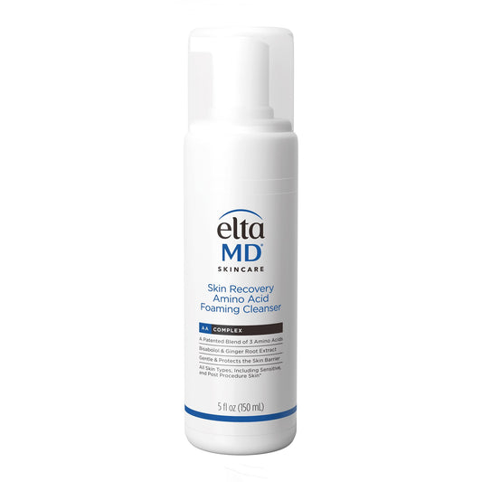 EltaMD Skin Recovery Amino Acid Foaming Cleanser, Gentle Face Cleanser for Sensitive Skin, Proven to Gently Remove Makeup and Sunscreen,Fragrance Free and Noncomedogenic, Foaming Face Wash, 5 oz