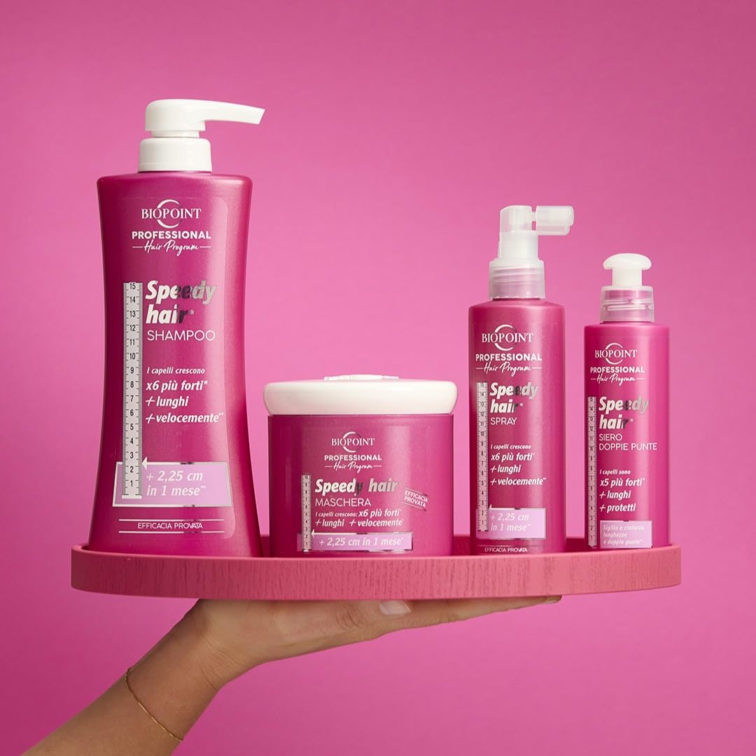BIOPOINT Shampoo Speedy Hair 13.5 Fl Oz, Made in Italy [italian import]
