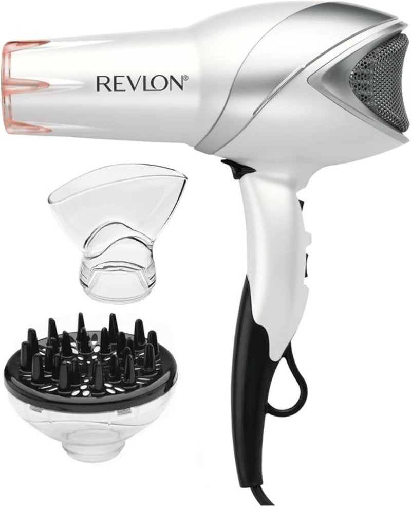 Revlon 1875W Infrared Hair Dryer - Quick Drying & Enhanced Shine | Lightweight Design
