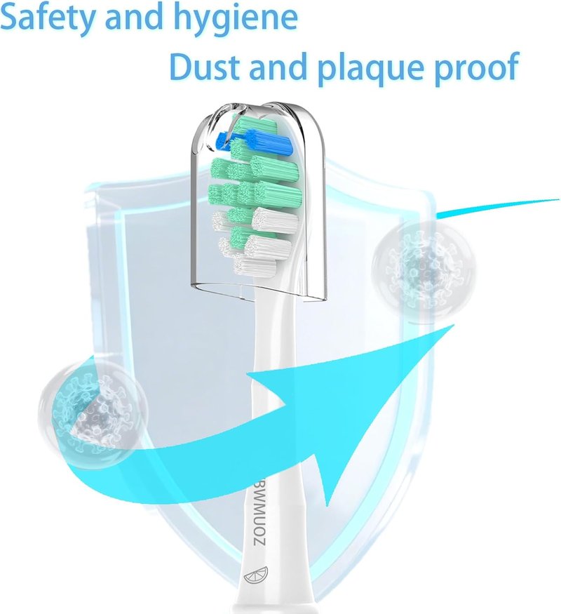 Replacement Toothbrush Heads for Philips Sonicare C2 - 6 Pack, High-Quality Bristles for Superior Cleaning