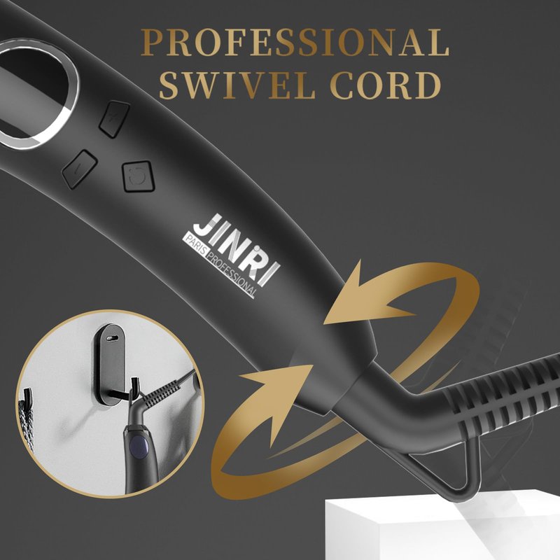 Hair Straightener Brush, Ceramic Ionic Straightening Iron Comb Anti-Scald, Best Soft Round Touch Body, Perfect for Professional Salon at Home (L)