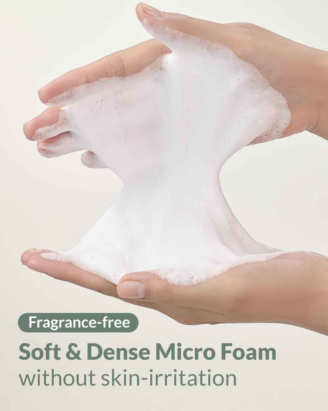 herbnote Heartleaf Low pH Deep Foam Cleanser - Gently Removes Sebum, Deep Cleans Pores - Contains 80% Houttuynia Cordata, Hyaluronic Acid, Soothes and Enhances Sensitive Skin, 5.29oz.