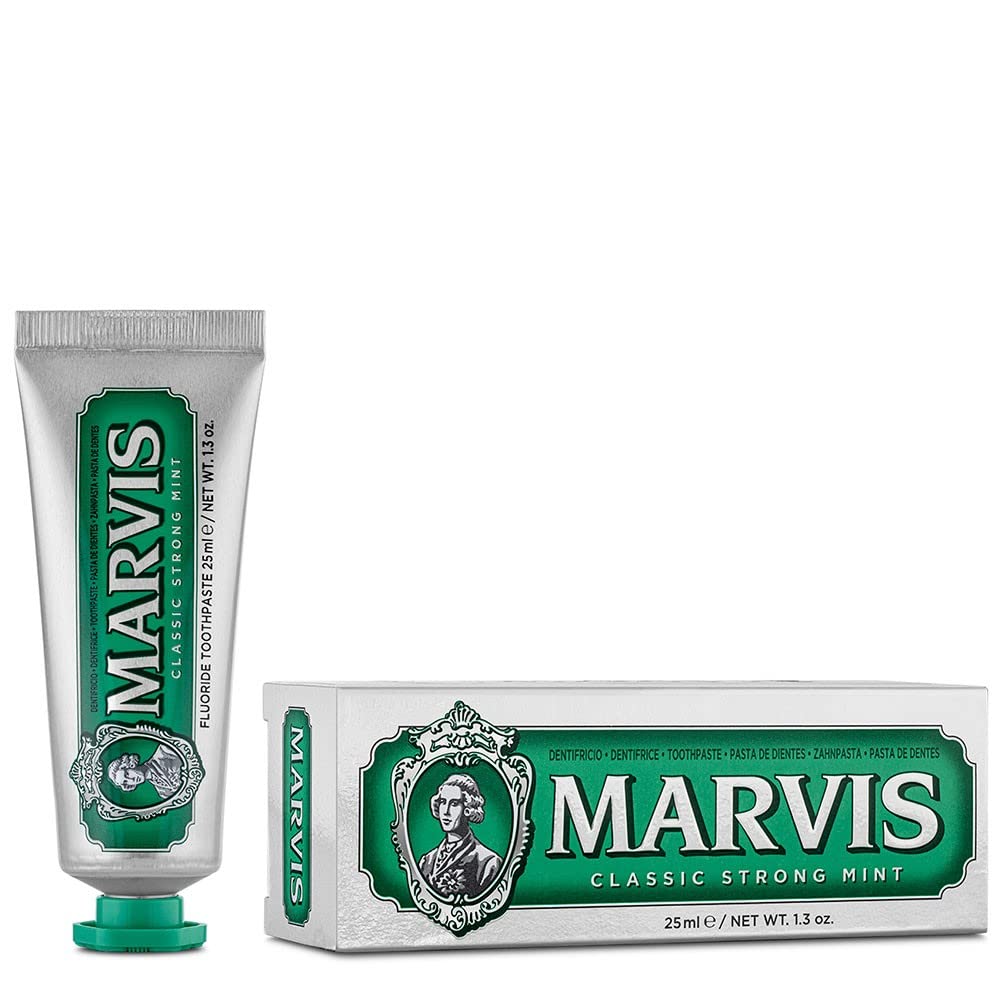 Marvis Classic Strong Mint Toothpaste - Fresh Breath & Whitening | 3.8 oz Tube
