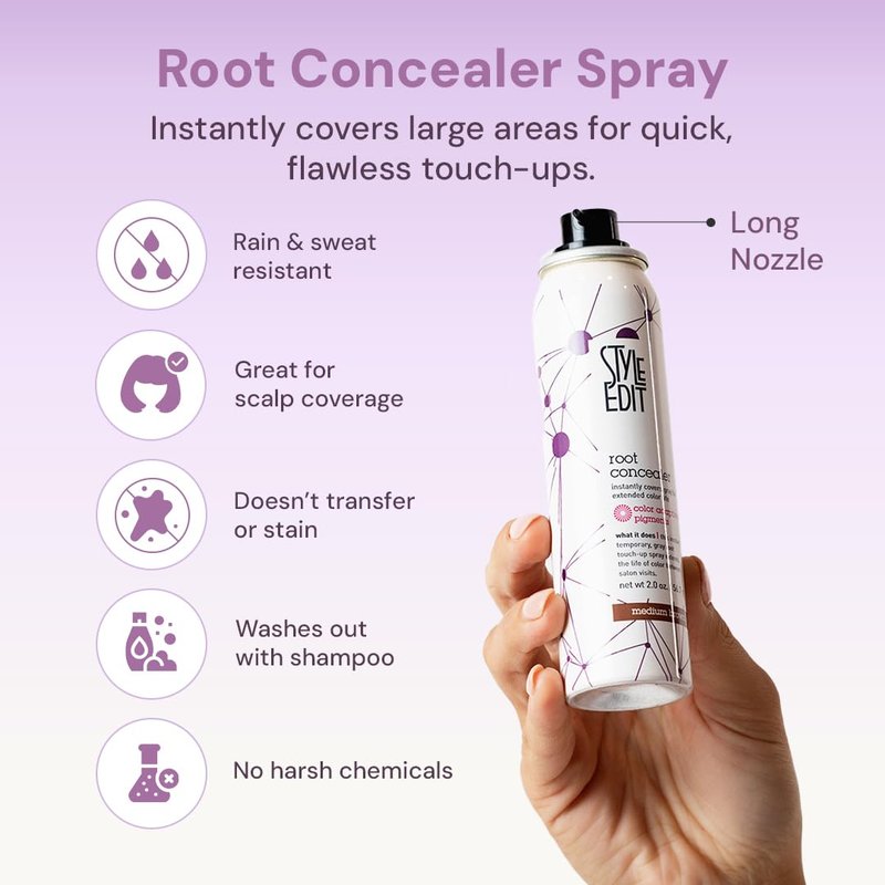 Root Touch Up Spray - Temporary Hair Color for Gray Roots & Thinning Hair - Salon-Quality, Transfer-Resistant | Light Blonde, 4 oz