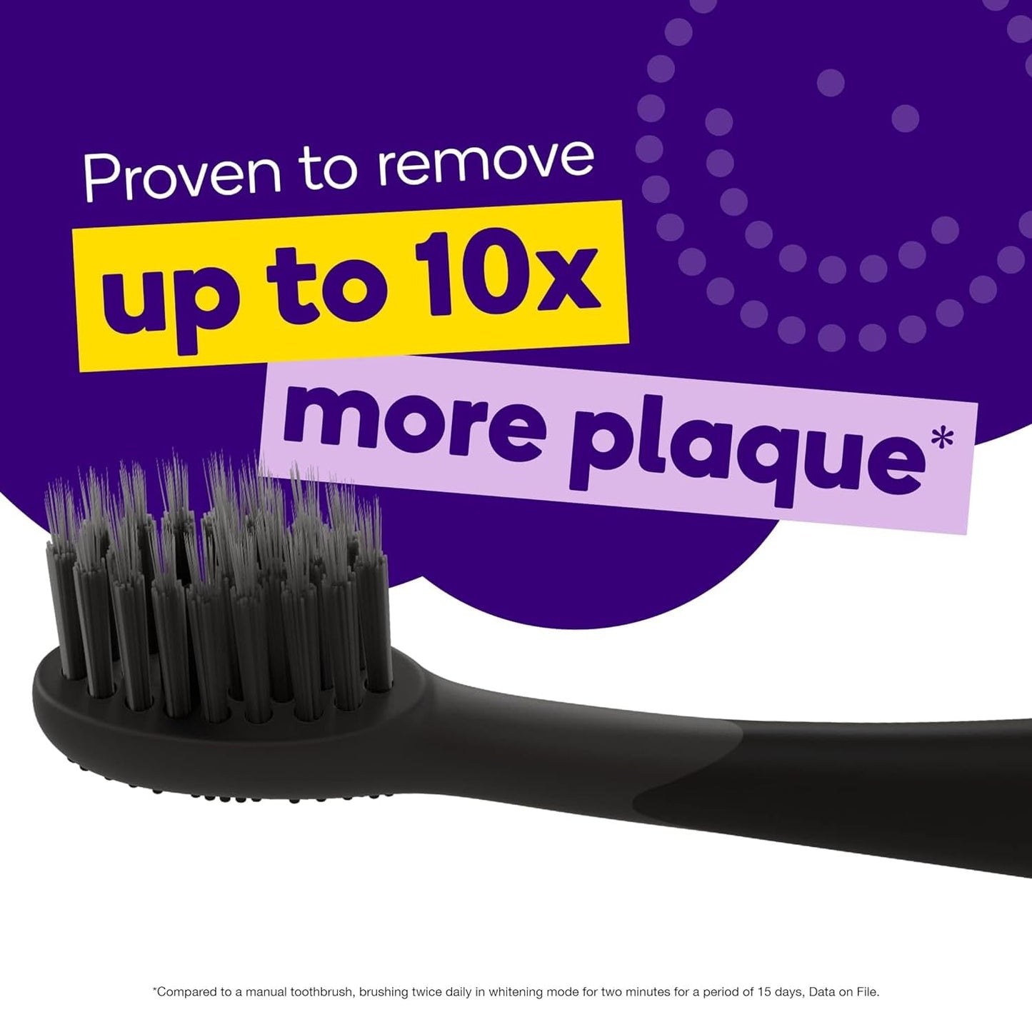 BURST Pro Sonic Electric Toothbrush Genuine Replacement Heads (Black/3 Pack) | Soft Bristles for Deep Clean, Stain & Plaque Removal