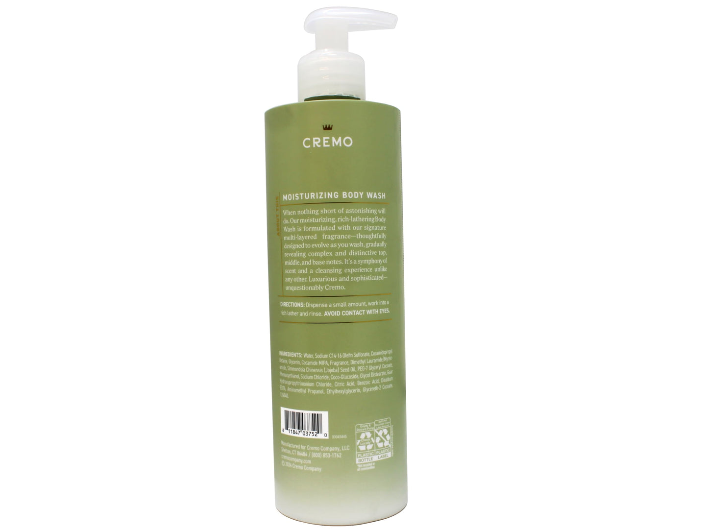 Cremo Womens Body Wash Set, White Jasmine Amber, Pear Blossom, Wild Iris Musk, 16 fl oz Each