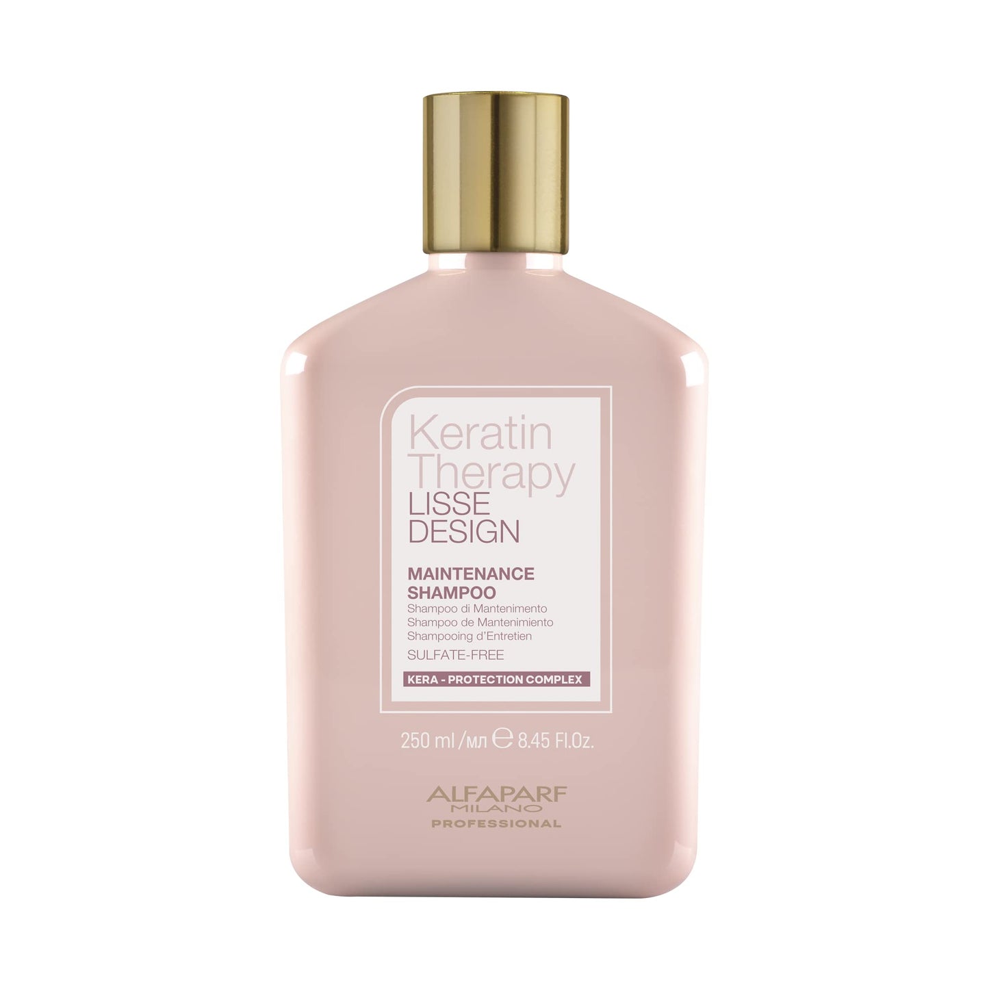 ALFAPARF MILANO Lisse Design Keratin Shampoo for Damaged Hair - Anti-Frizz - Maintains Brazilian Keratin Therapy Treatments - Smoothing, Straightening, Hydrating with Collagen (8.45 oz)