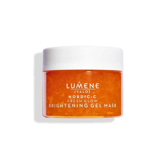 Lumene Nordic-C [Valo] Fresh Glow Brightening Gel Mask, 5.1 Fl.oz, facial mask with vitamin C, transparent
