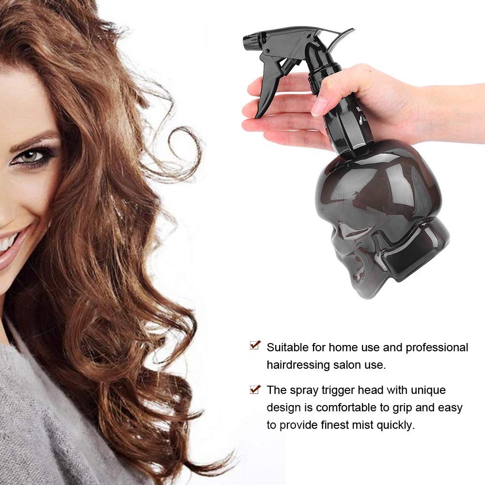 Hair Mist Sprayer 250ml Barber Spray Bottle ABS Vintage Beauty Eco-friendly Home(black)