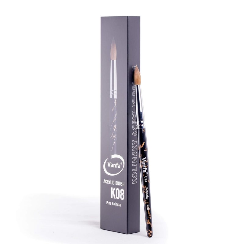 VANFA Acrylic Nail Brush with Pure Kolinsky Hair K08