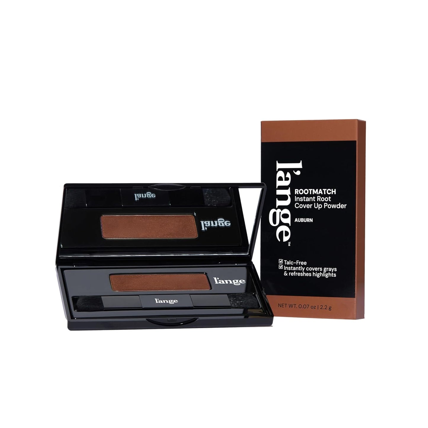 L'ANGE HAIR RootMatch Instant Root Cover Up Powder - Conceals Grays & Sparse Spots | Water-Resistant for All Hair Types (Auburn)