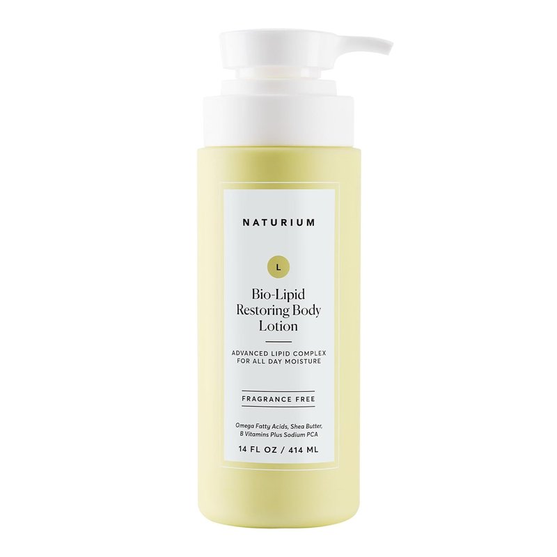 Naturium Bio-Lipid Restoring Body Lotion - Fragrance-Free Shea Butter, 14 oz
