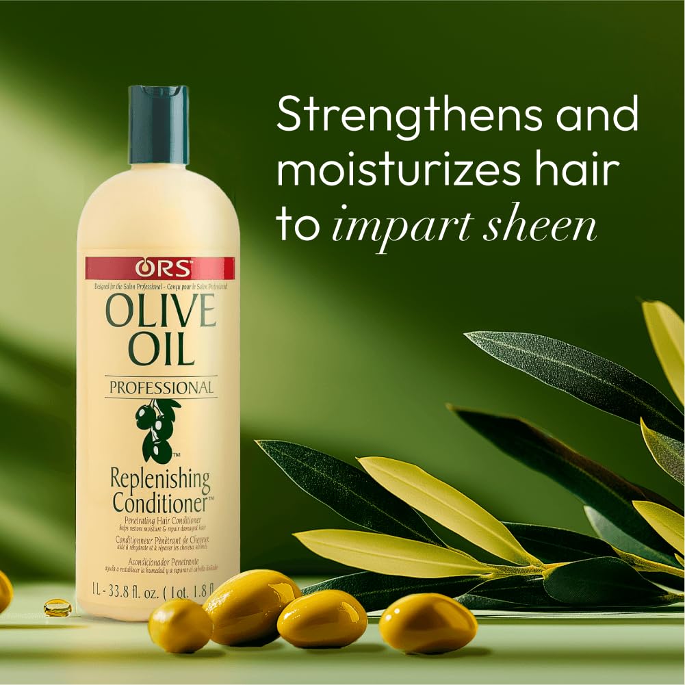 ORS Olive Oil Professional Replenishing Conditioner 33.8 Ounces (Pack of 2)