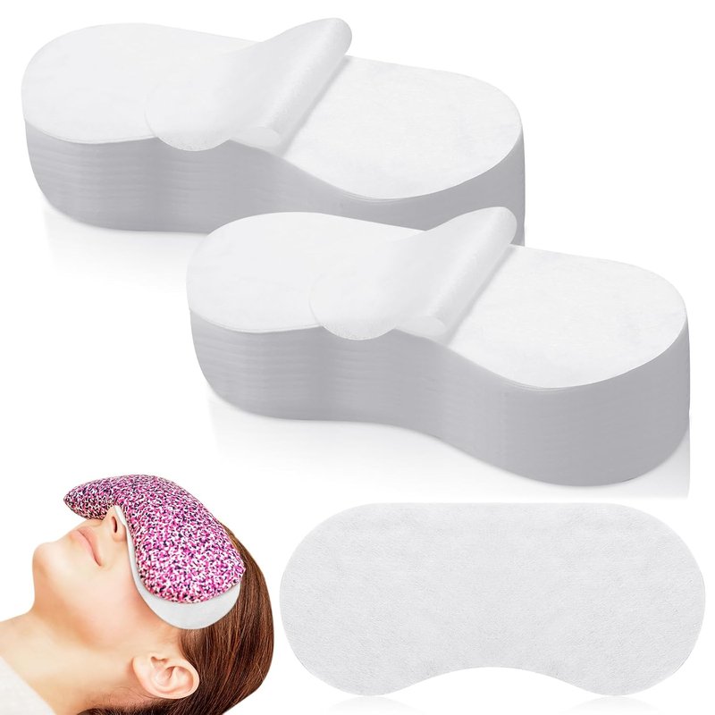Disposable Eye Pillow Covers - Soft Cotton Spa Facial Sheets | Sanitary Cosmetic Eye Pads