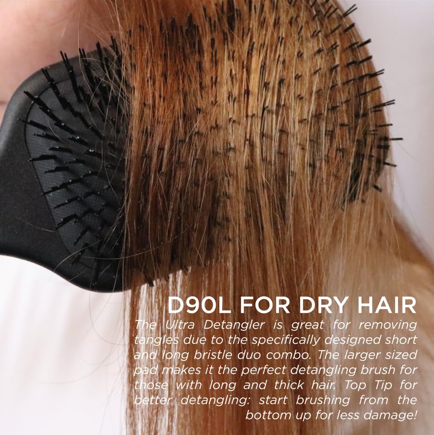 Denman D90L Tangle Tamer Ultra Brush - Effortless Detangling for All Hair Types