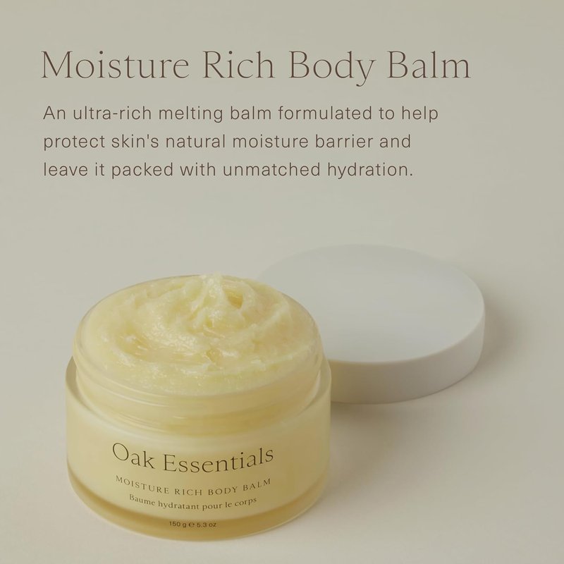 Moisture Rich Body Balm - Hydrating Balm-to-Oil Moisturizer with Sea Buckthorn & Coconut Oil | 5.3 Oz