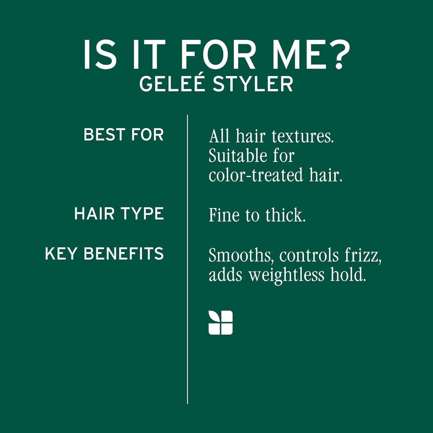 Biolage Styling Gelée - Medium Hold Hair Gel for All Types | Adds Shine & Controls Frizz