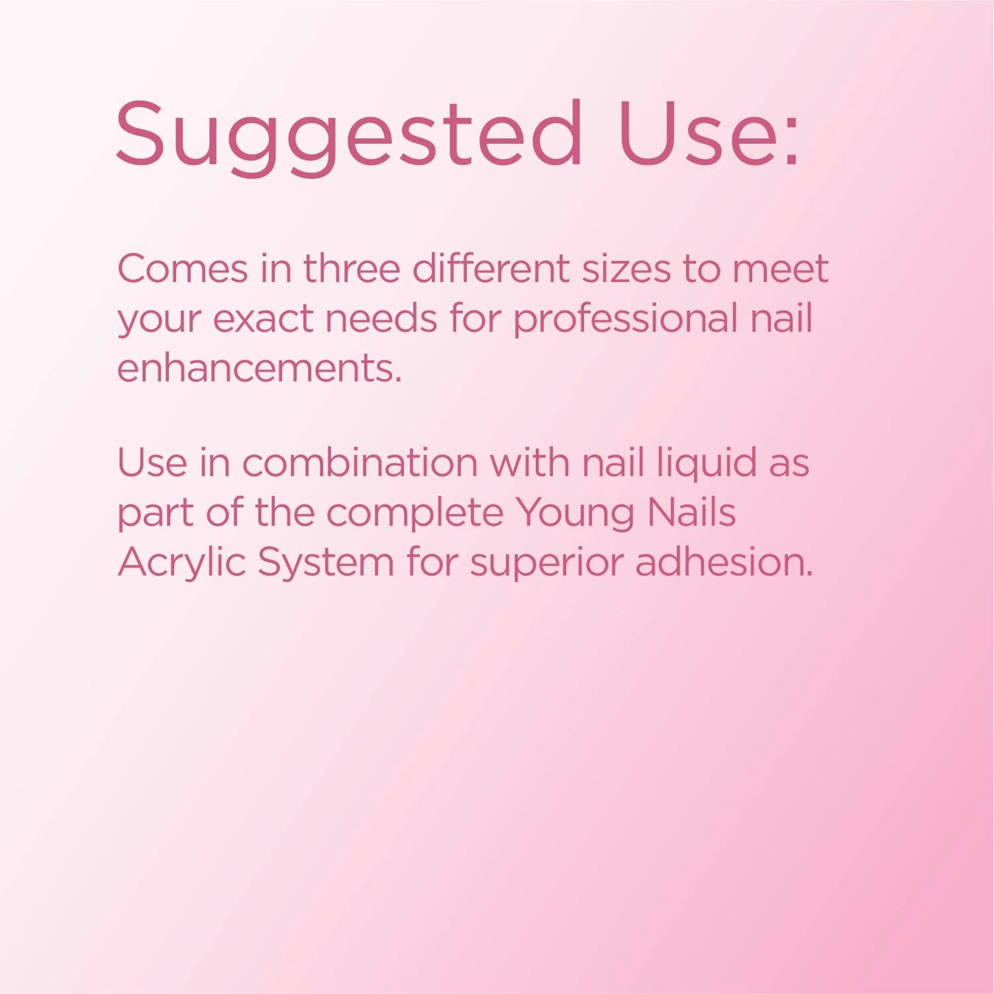 Young Nails Acrylic Cover Powder - Self-Leveling Acrylic Nail Powder, Clear Nude Pink White Acrylic Powder for Nail Extenstion, Professional Grade, Superior Adhesion, Color - Rosebud, 85g