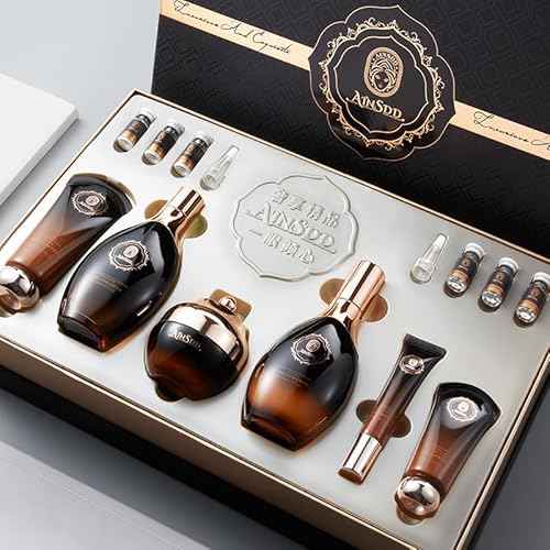 Ginseng Anti-Aging Skincare 12-Piece Set With Facial Cleanser, Face Serum, Face Cream, Eye Cream, Toner Skin Care Kit For Women