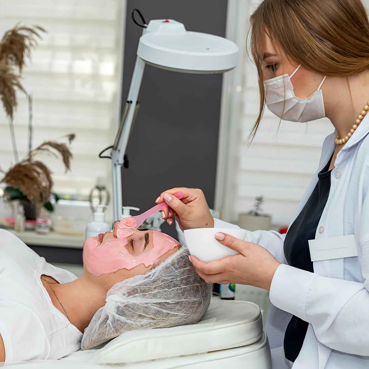 minkissy 5PCS DIY Face Mask Mixing Bowl Silicone Mask Bowl Silicone Facial Mask Mixing Bowl Cosmetic Mud Stirring Bowl Silicone Bowl Cosmetic Beauty Tool for Home Salon White