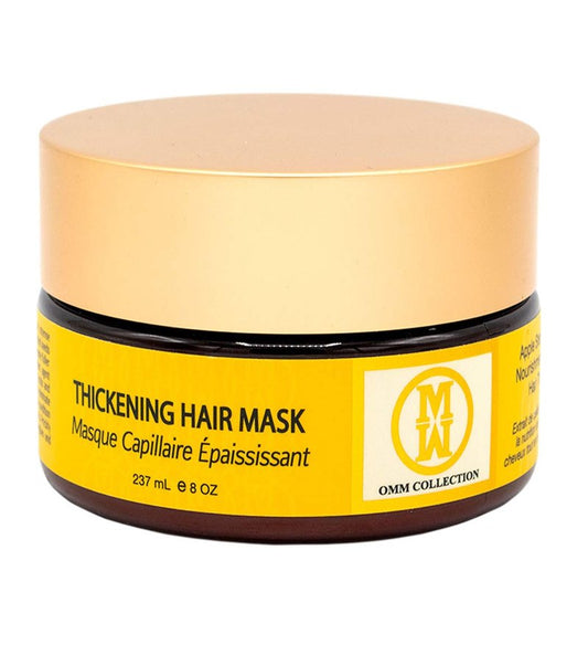 OMM Collection Natural Hair Thickening Mask - For Hair Loss Prevention & Thinning - Hydrating Hair Mask for Dry & Damaged Hair, Boost Hair Growth, Stimulates Hair Follicles, All Hair, Vegan