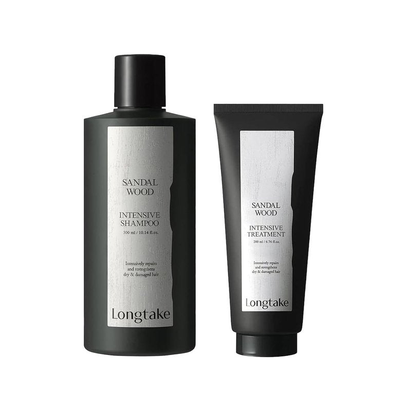 Sandalwood Intensive Hair Shampoo & Treatment Mask Set | 10.1 Fl Oz & 6.76 Fl Oz - Repair Dry, Damaged Hair