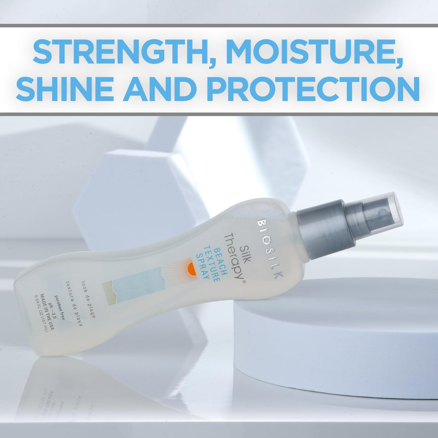 BioSilk Beach Texture, Styling Salt Spray for Natural Waves & Texture, Sulfate, Paraben, & Cruelty-Free, 5.64 oz