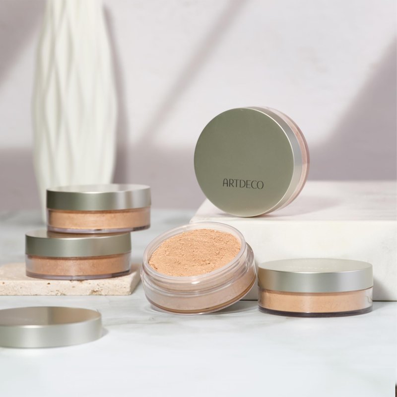 ARTDECO Mineral Powder Foundation - natural beige – loose setting powder for a smooth finish - medium coverage - perfect for sensitive & oily skin - makeup with zinc & magnesium - vegan-0.53 Oz