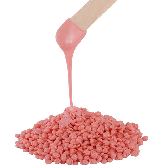 3.3lb Bulk Hard Wax Beads, Professional Waxing Bead for Brazilian, Bikini, Body, Face, Arms, Legs, Back, Chest, Coarse Hair Hair Removal, Scented Stripless Wax beans, 50 Wooden Sticks