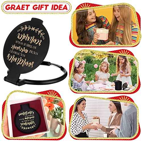 Weysat 48 Pcs Mini Pocket Compact Mirrors Bulk, Sometimes You Forget Your Awesome, Inspirational Gifts for Coworker Employee Guest Positive Affirmation, Small Gifts Bulk for Women, Guests, Christmas