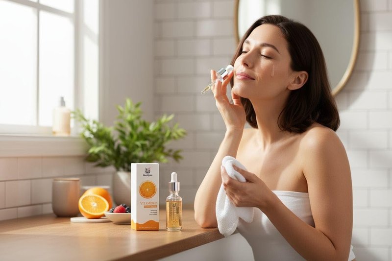 Nextlynx Vitamin C Facial Serum with B5, E & Hyaluronic Acid – Brightening, Hydrating & Anti-Aging Face Serum for Radiant, Youthful Skin